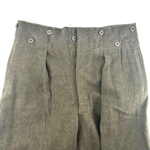 U.S. Army Other - VTG 1955 Royal Canadian Army Cadet Battledress Wool Trousers 32x29 Olive Drab